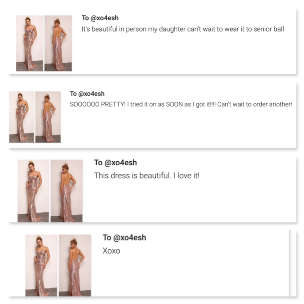 Rose Gold Sequin Open Back Cami Maxi Dress - Picture 13 of 13